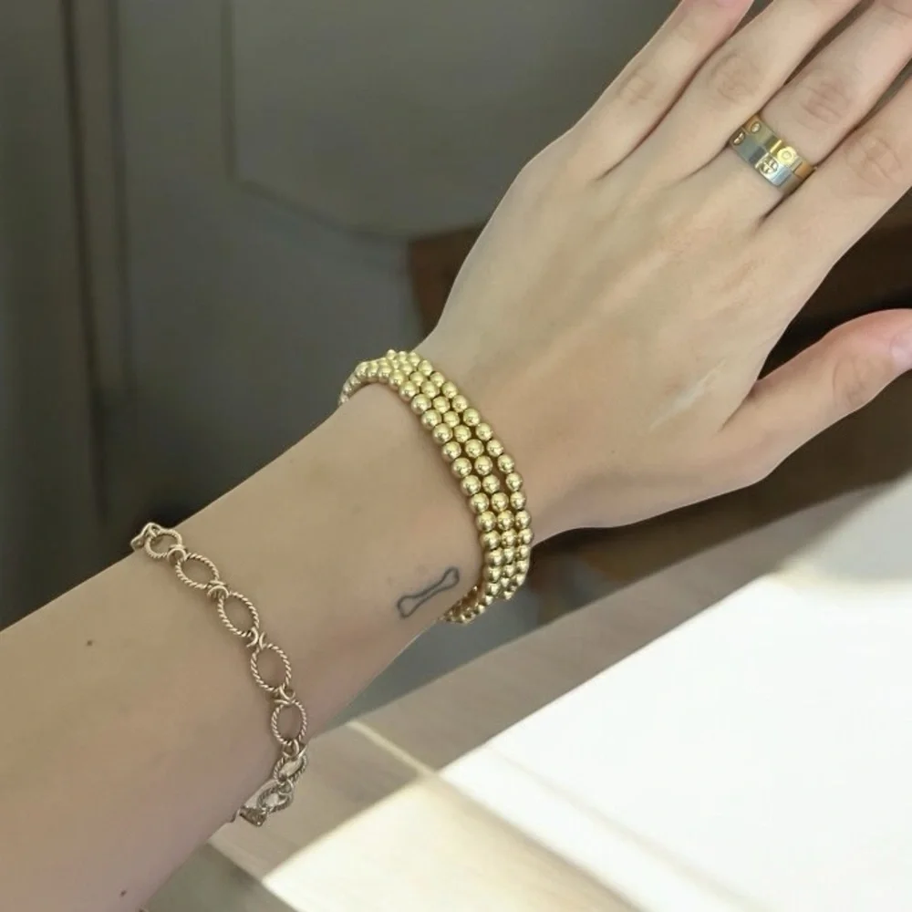 18k Gold Filled Beaded Bracelet (1)